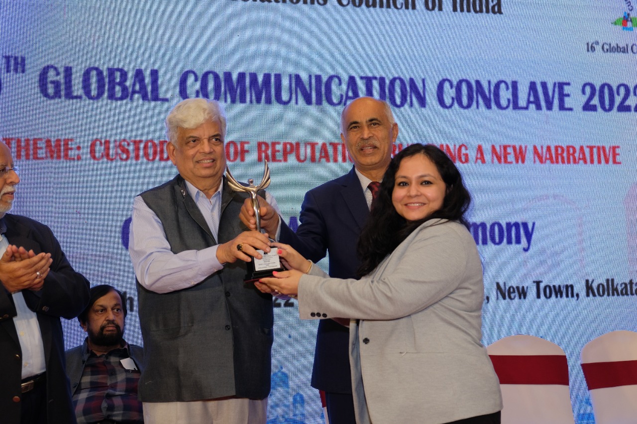 RailTel received Silver award in the Best House Journal (Regional Language) category for  its Hindi house journal 'RailTel Pragati'  in the 16th Global Conclave organized by Public Relations Council of India 